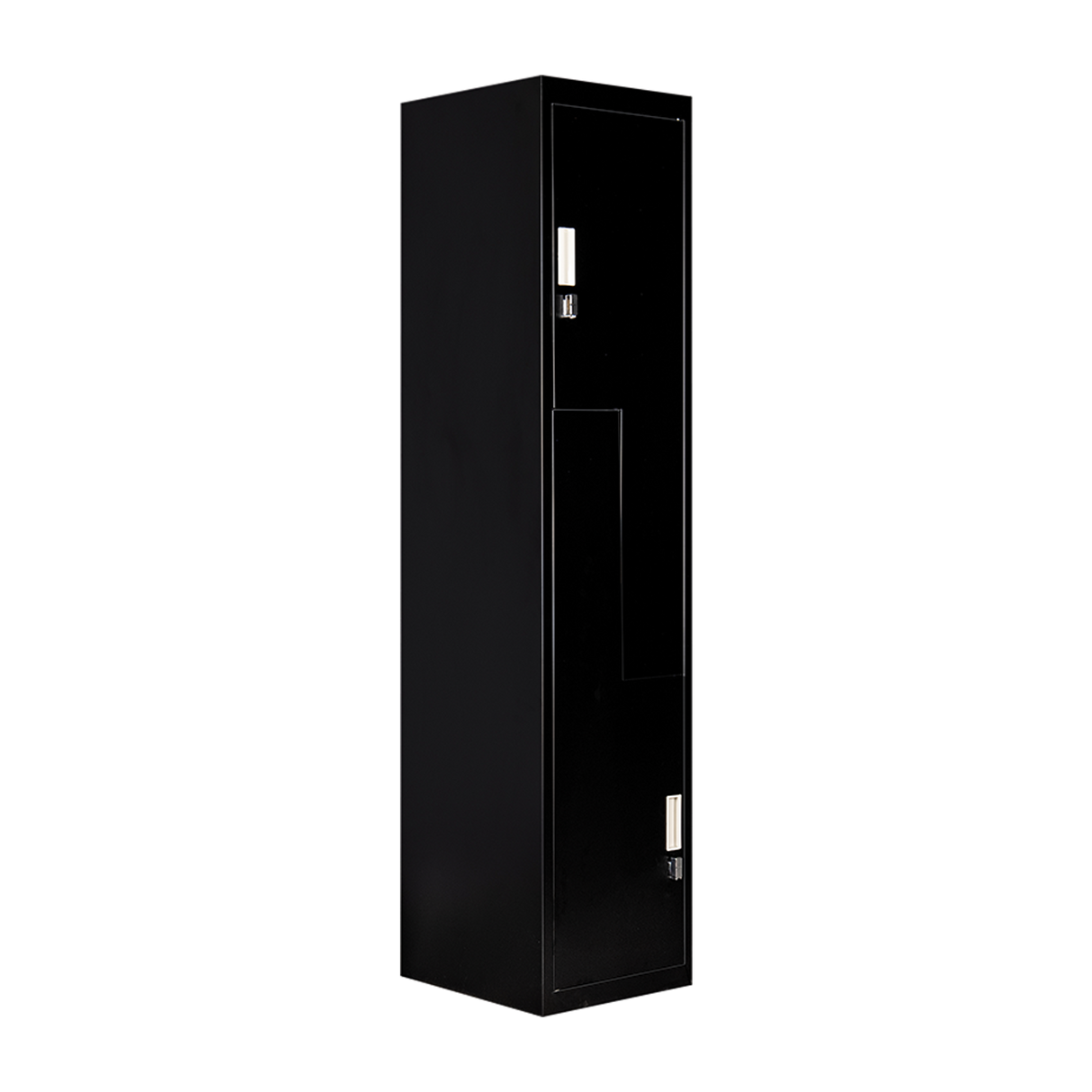 Black Two-Door L-shaped Office Gym Shed Storage Lockers