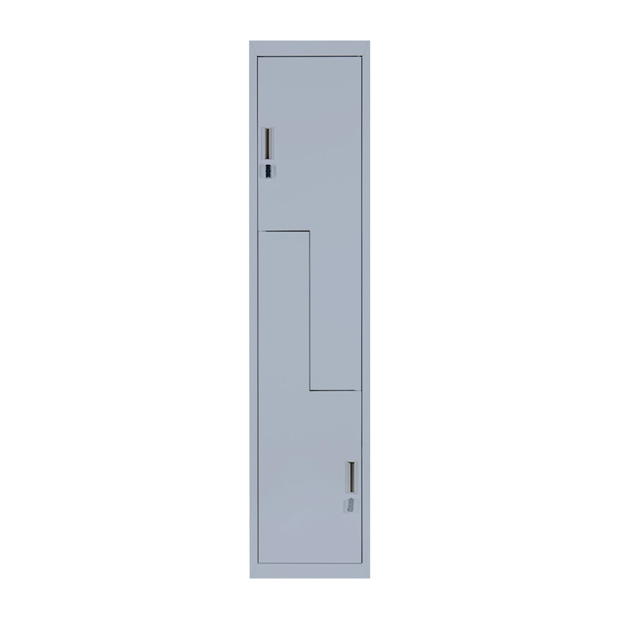 Grey Two-Door L-shaped Office Gym Shed Storage Lockers