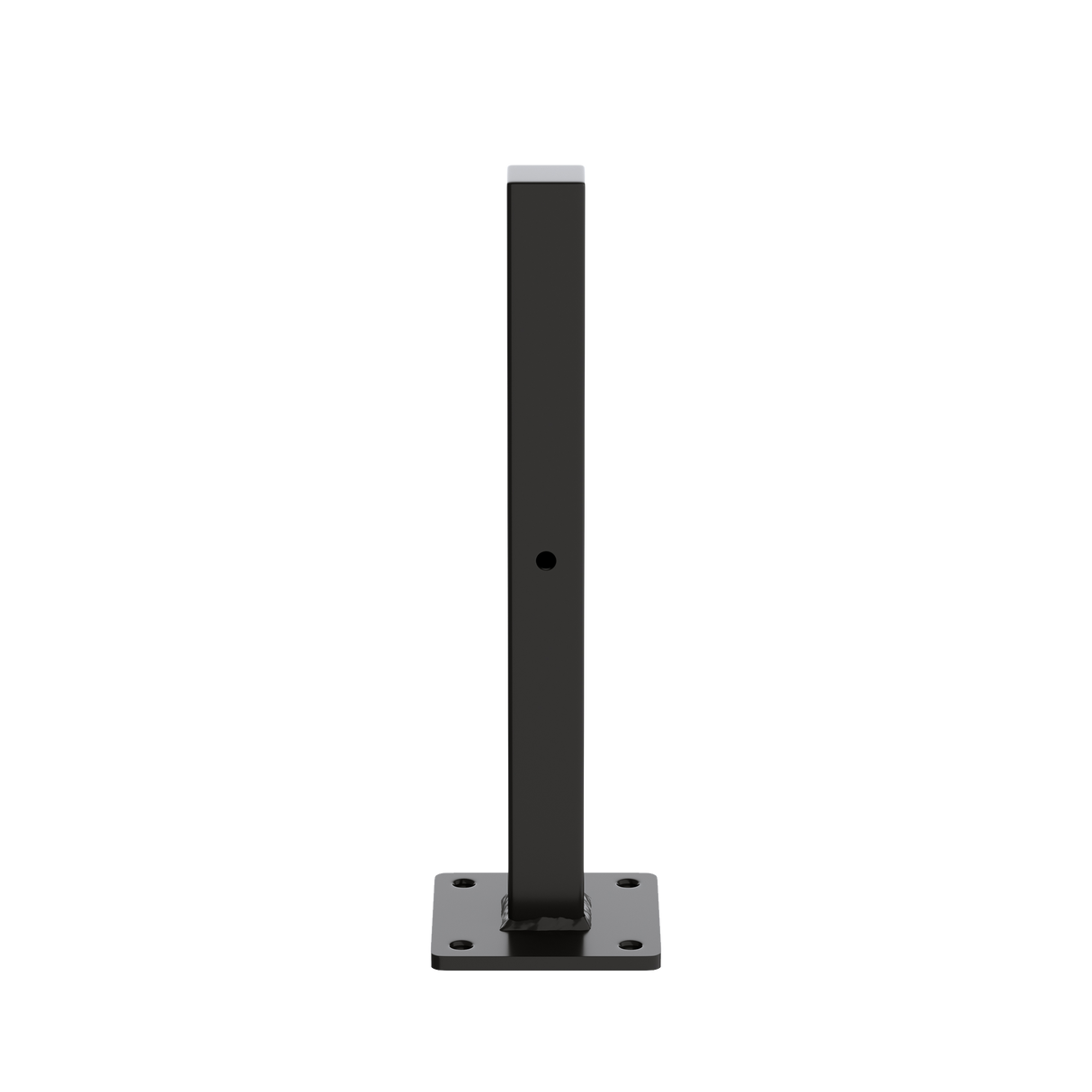 20cm Floating Shelf Brackets Industrial Metal Shelving Supports 4-Pack - Black