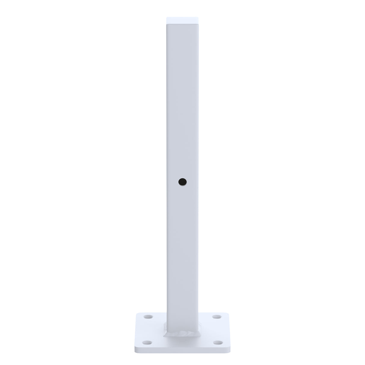20cm Floating Shelf Brackets Industrial Metal Shelving Supports 4-Pack - White