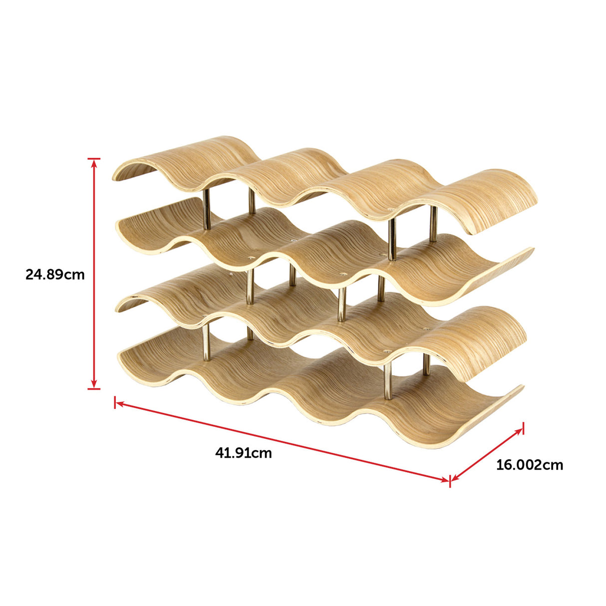 Wooden Wave Wine Rack/Creative Home Grape Wine Holder Shelf Cabinet/Bottle Rack