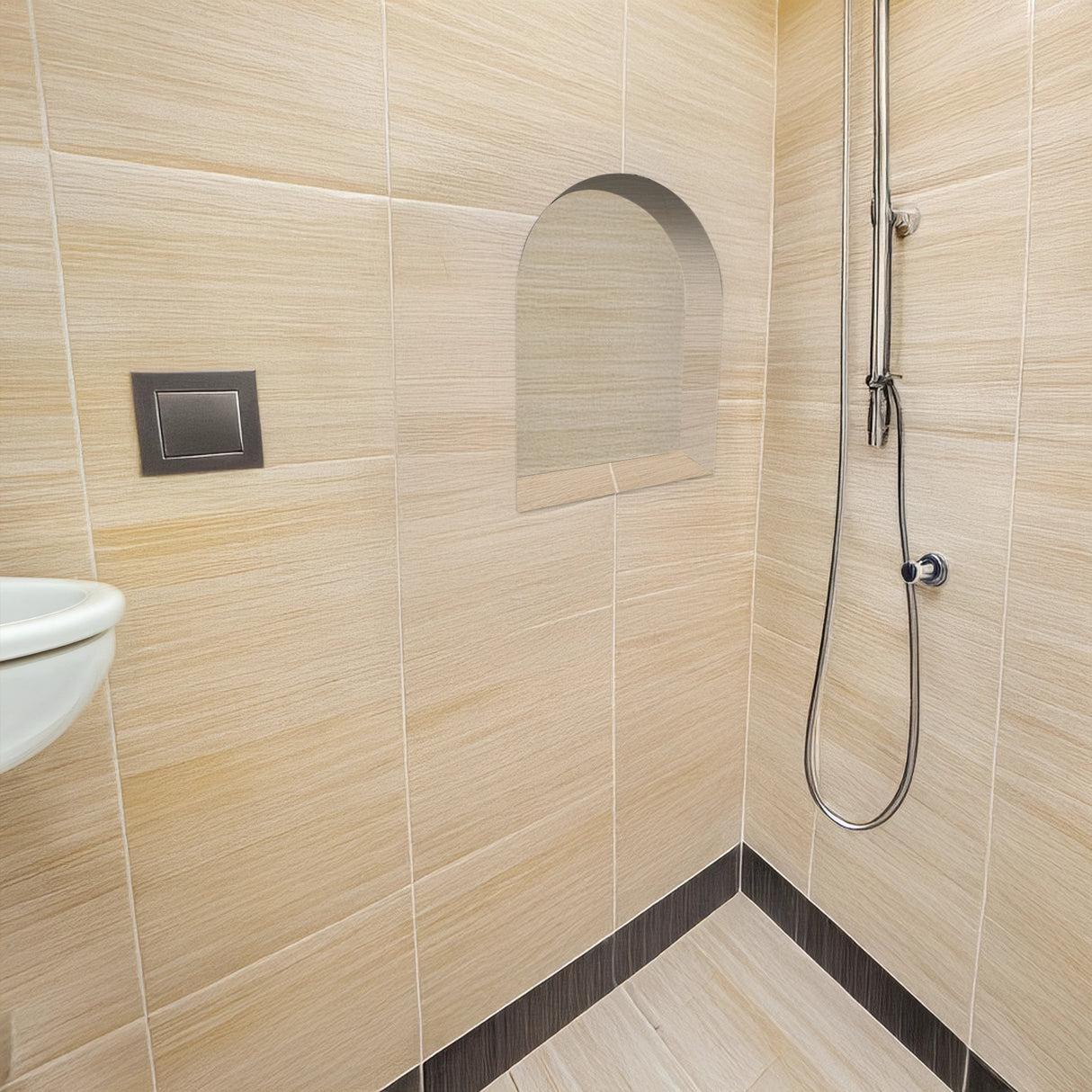 Shower Niche - Arch 450 x 350 x 90mm Prefabricated Wall Bathroom Renovation