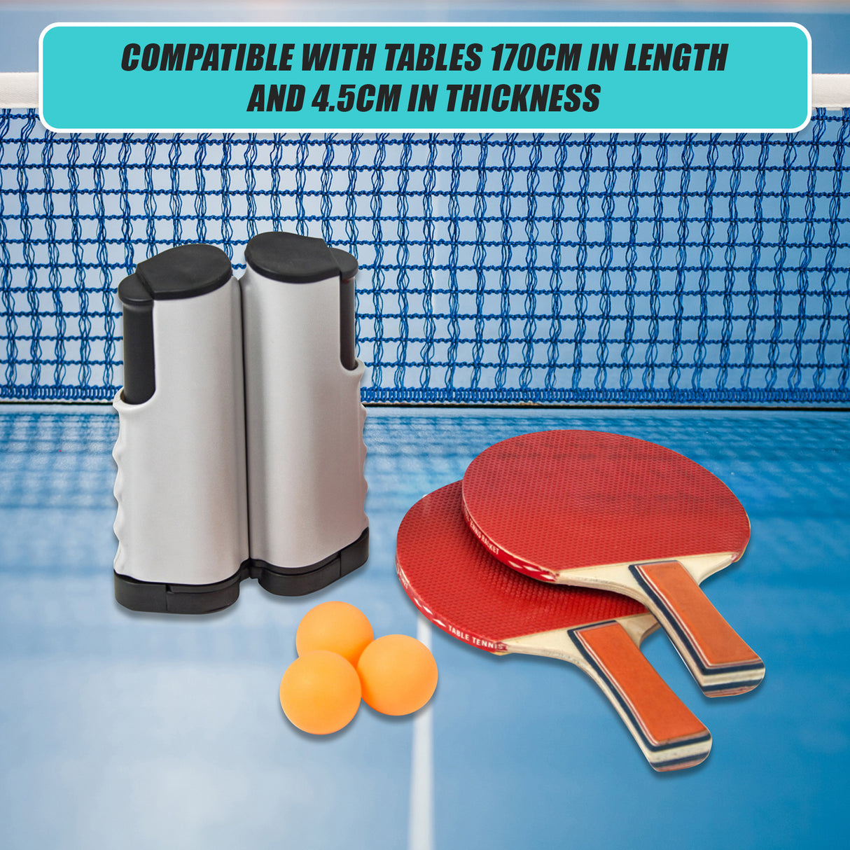 Table Tennis Game Indoor Portable Travel Ping Pong Ball Set Extendable