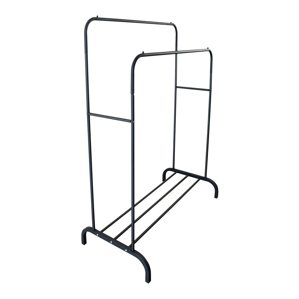 Heavy Metal Double Clothes Rail Hanging Rack Garment Display Stand Storage Shelf