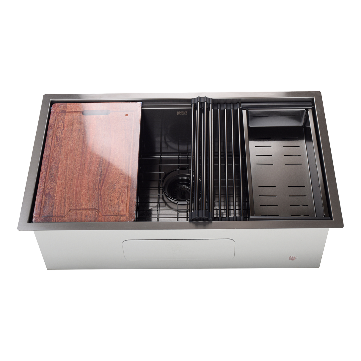 775x406mm Nano Single Bowl Kitchen Sink with Workstation Accessories