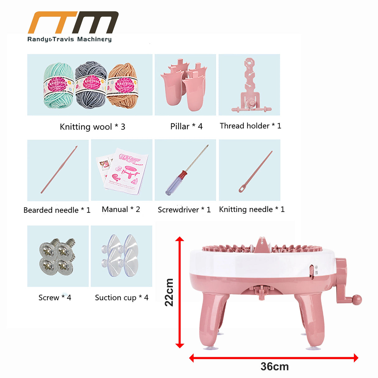 DIY Knitting Machine Smart Weaving Knit Rotating Kids Toy Scarf Sock Hat Gift