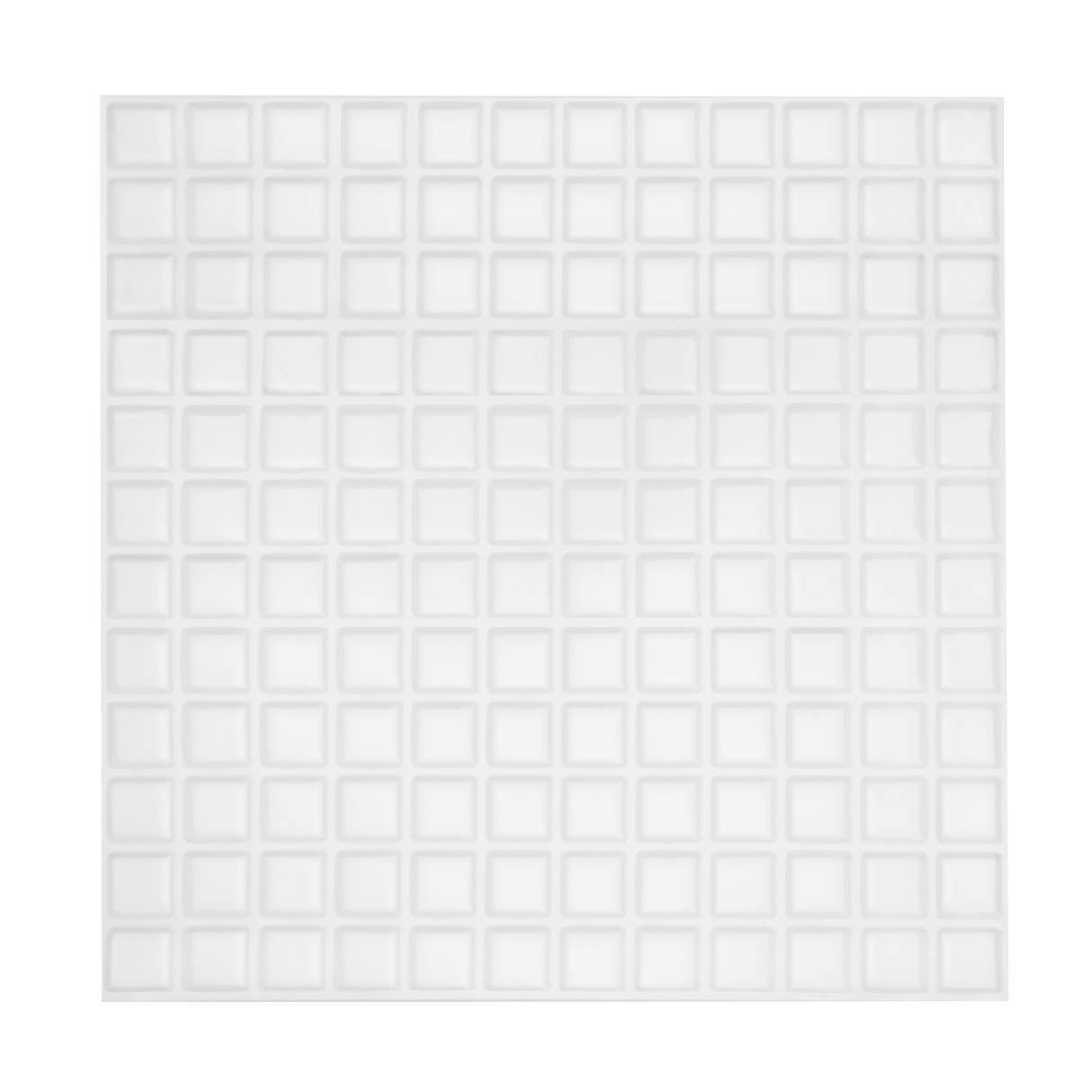 Tiles 3D Peel and Stick Wall Tile Stereoscopic Crystal White 10 Sheets