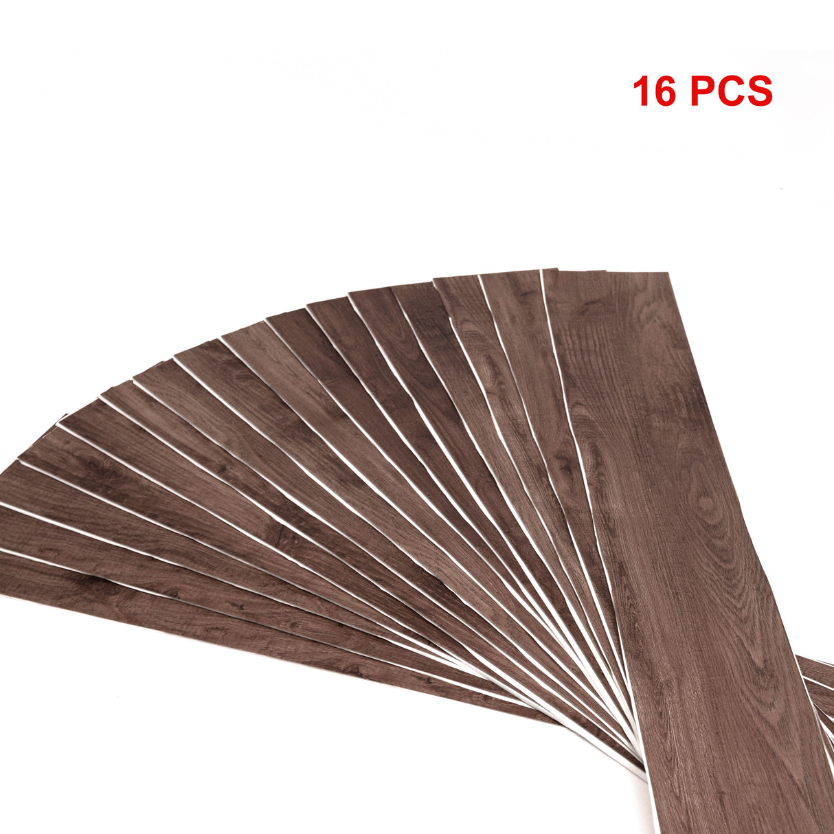 Vinyl Floor Tiles Self Adhesive Flooring Black Walnut Wood Grain 16 Pack 2.3SQM