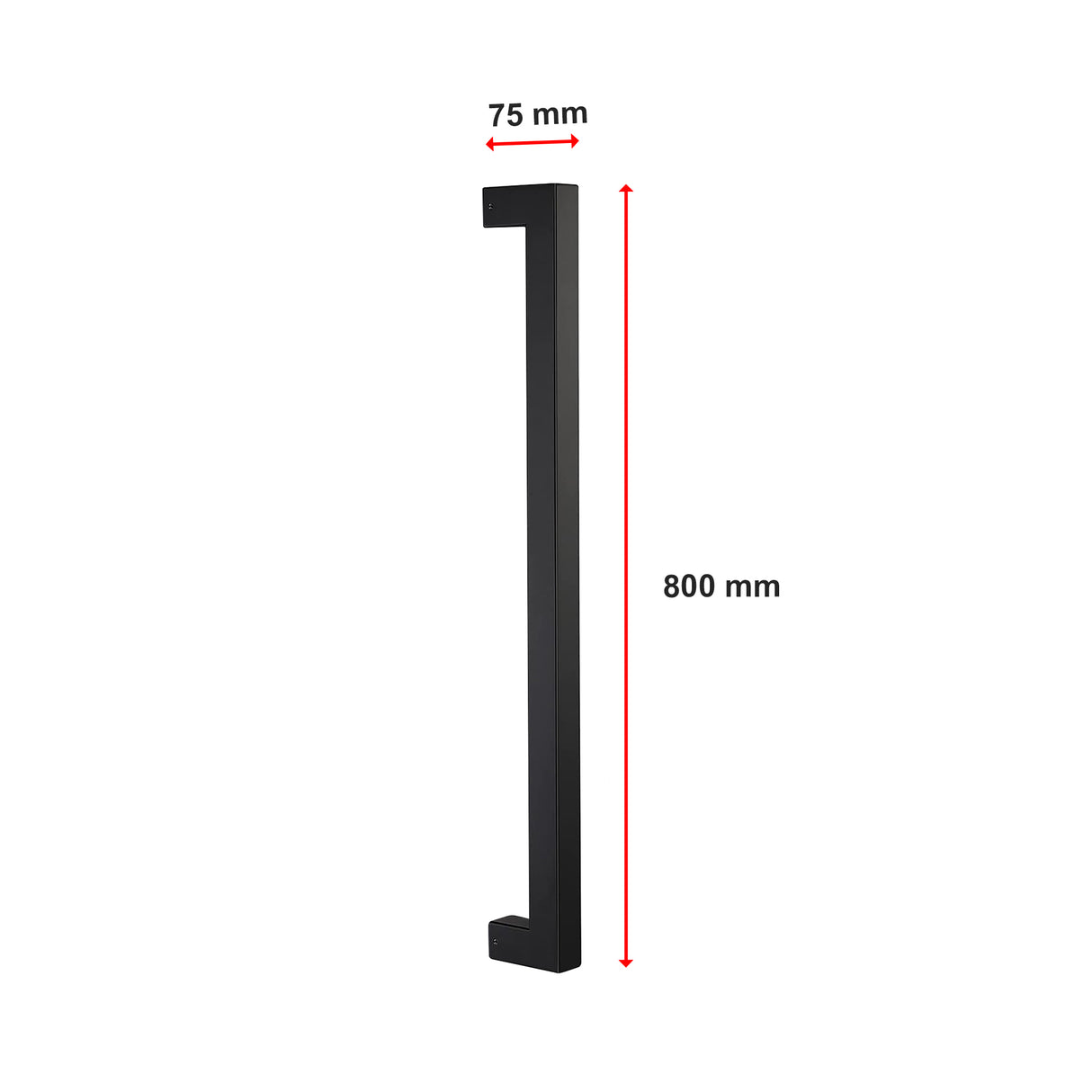 Entrance Door Pull Handle Matte Black 800mm