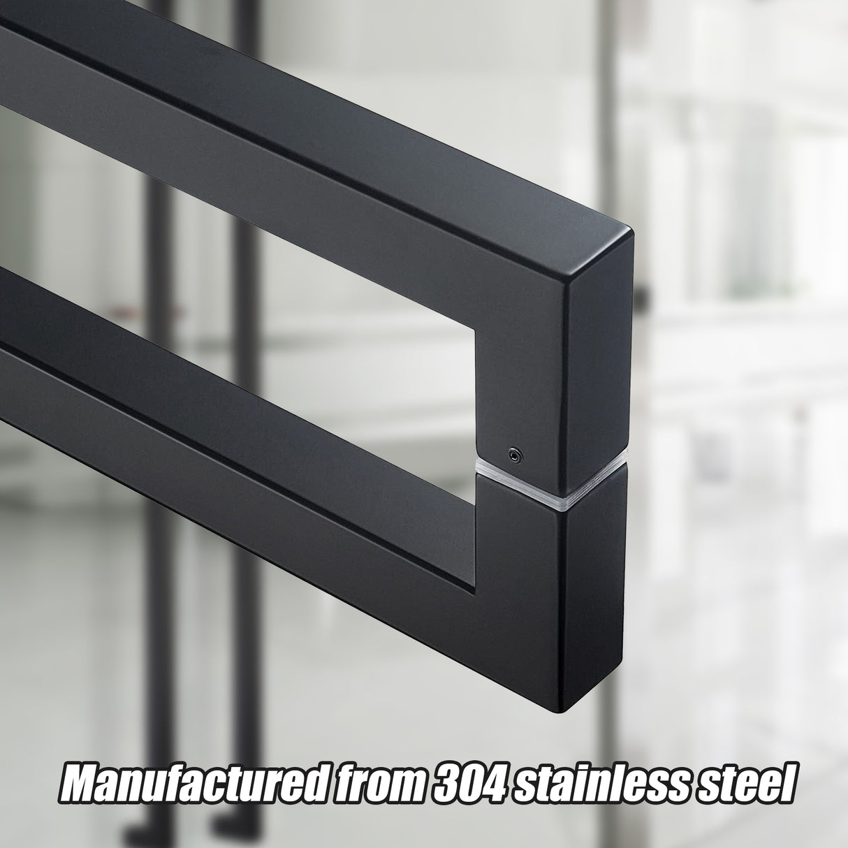 Entrance Door Pull Handle Matte Black 1500mm