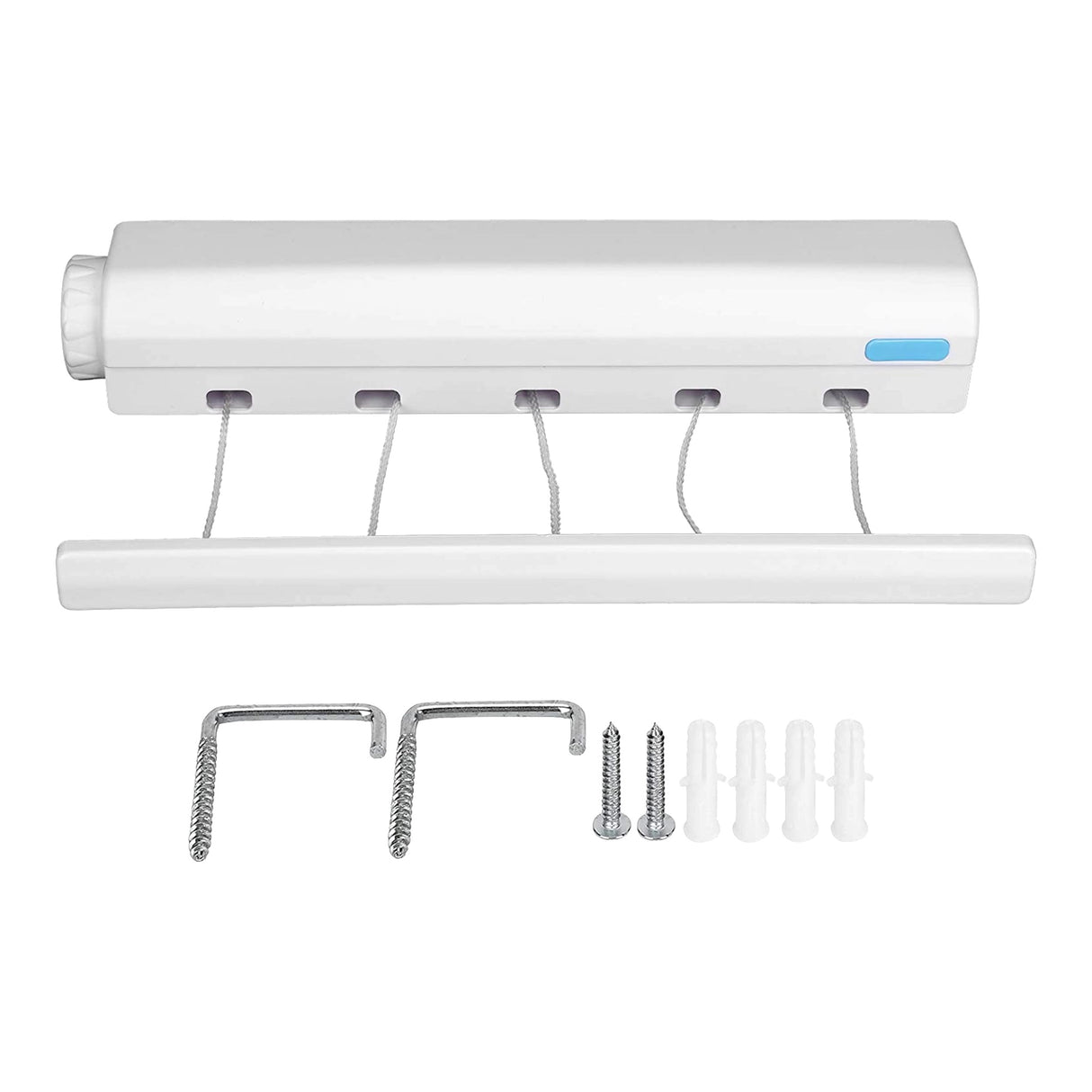 Retracting Clothesline 5 Line 18m Hanging Clothes Space Hanger