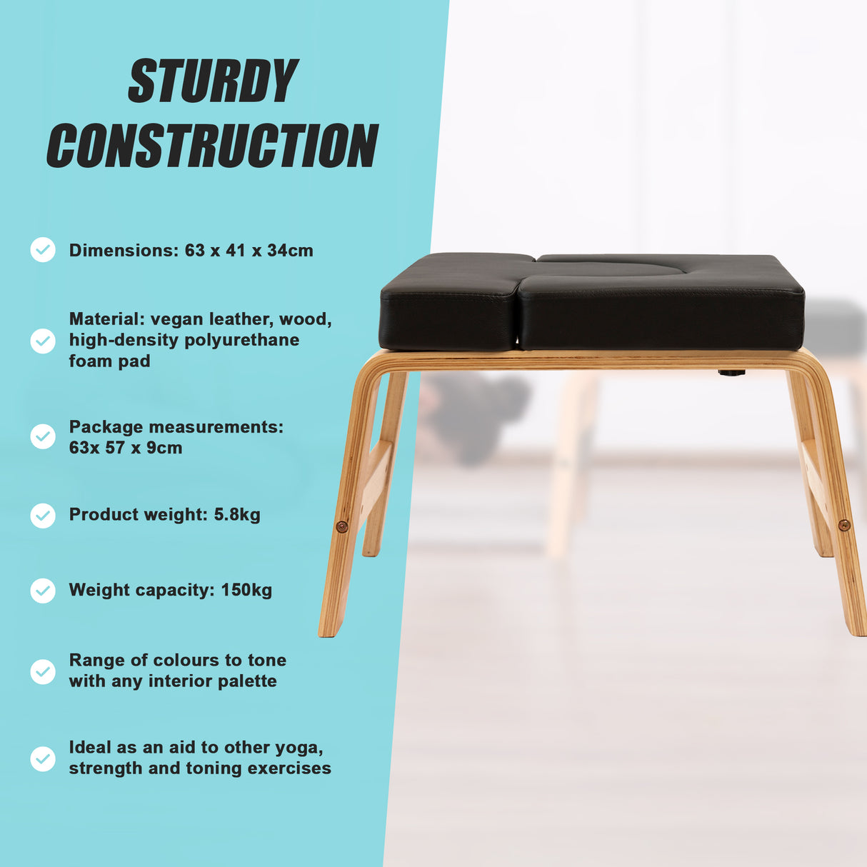 Yoga Stool Inversion Multi-Purpose Chair For Headstands