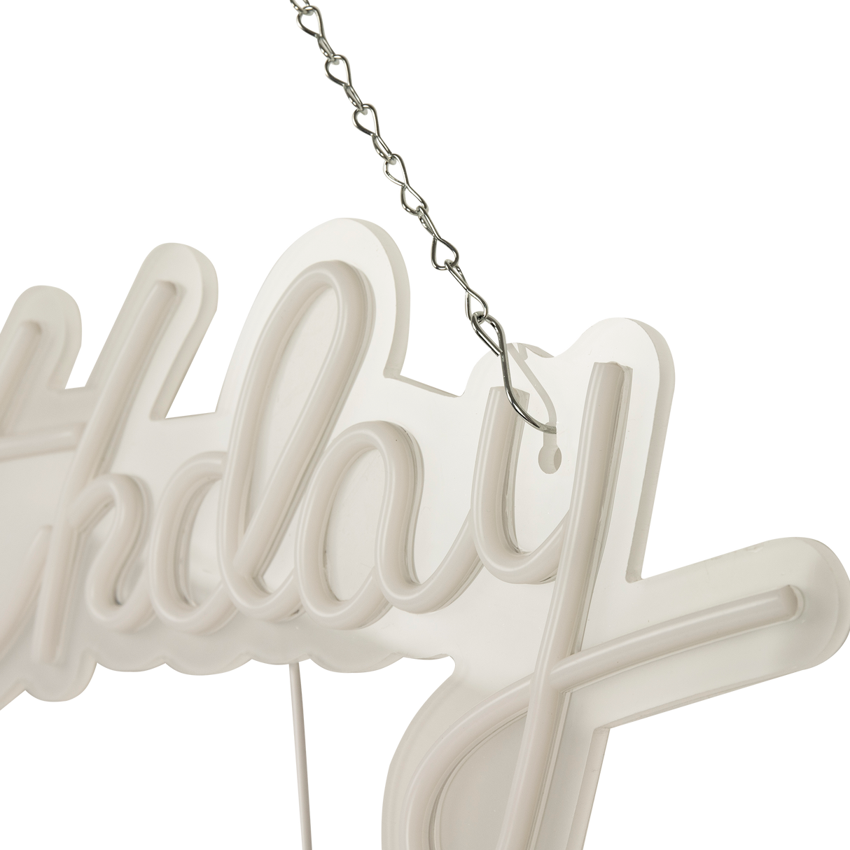 Happy Birthday Neon Sign Hanging Glowing Party Decoration