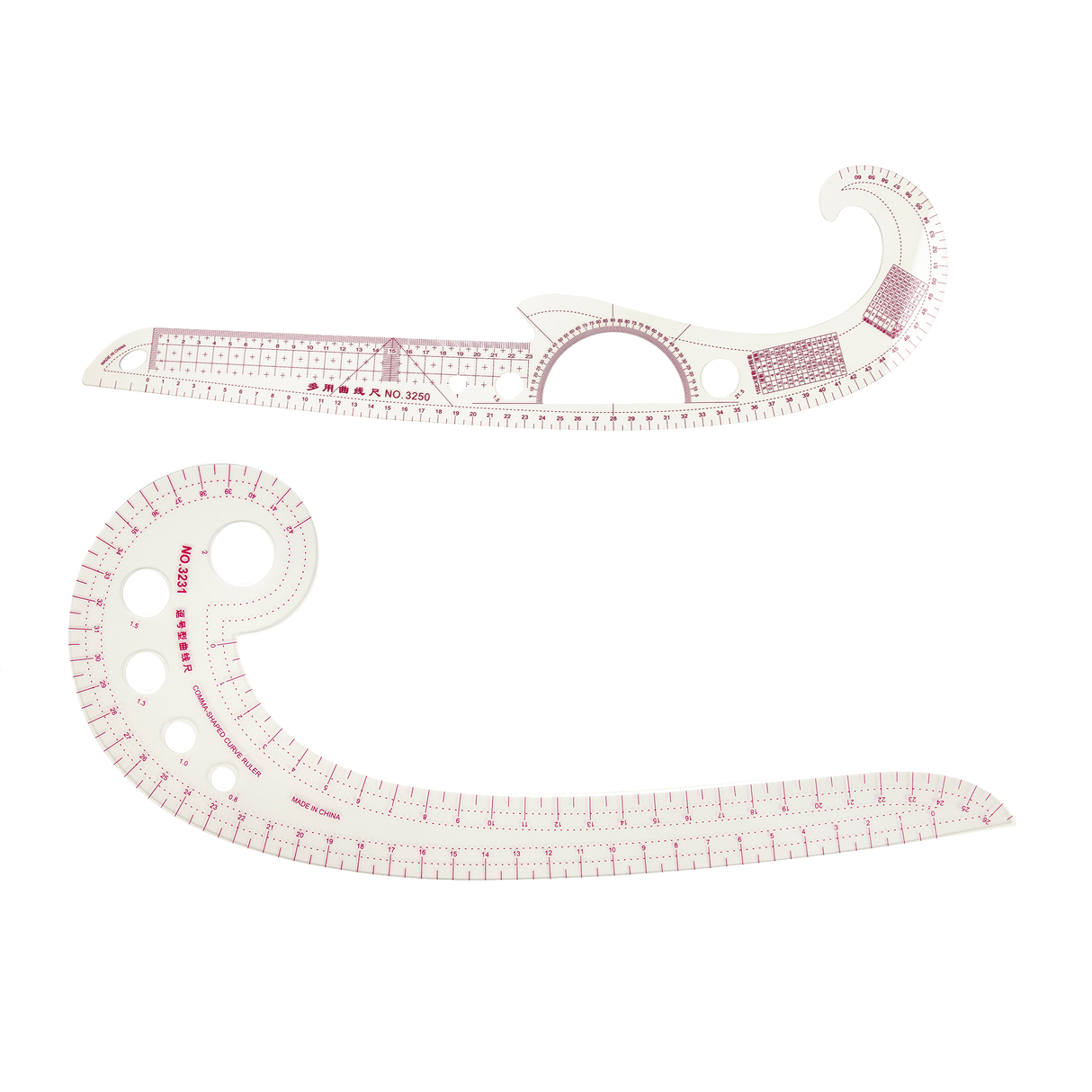 9pc French Curve Ruler Set DIY Sewing Pattern Measuring Tool for Dressmaker