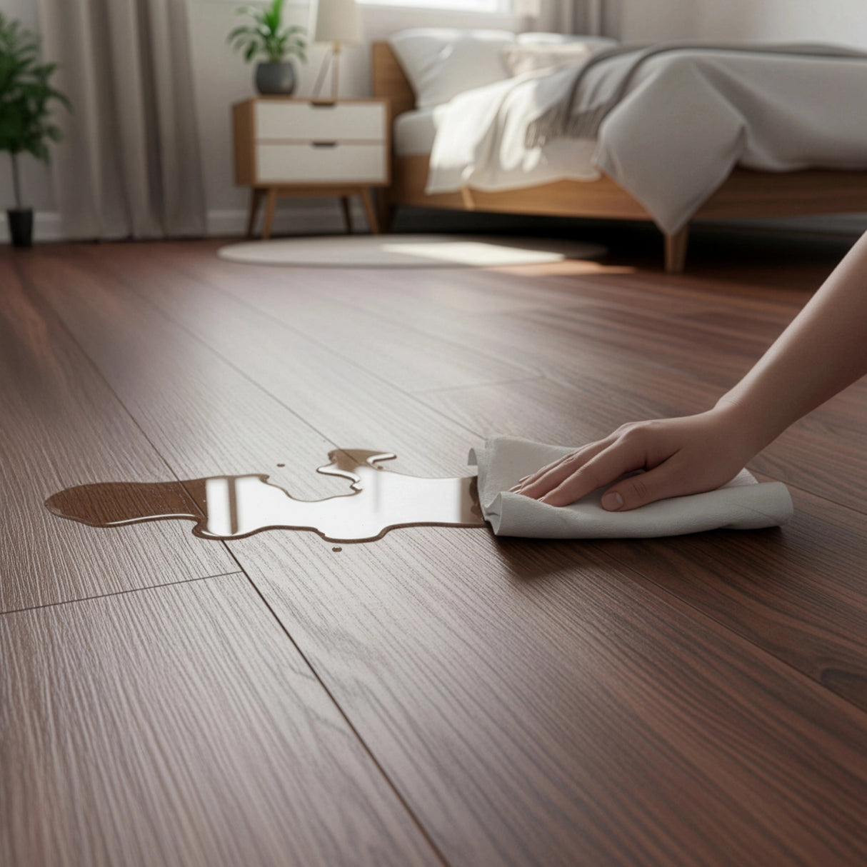 Vinyl Floor Tiles Self Adhesive Flooring Teak Wood Grain 16 Pack 2.3SQM