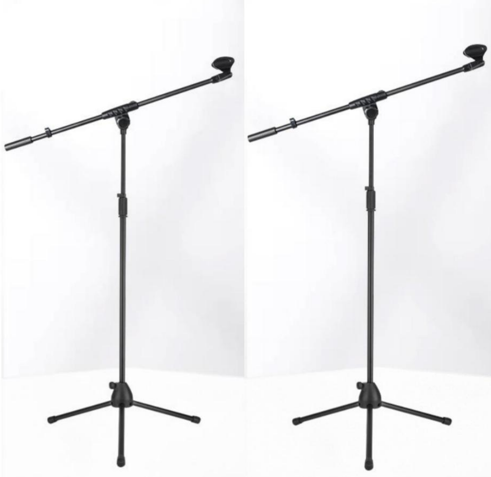 Stage Stands Tripod Mic Stand with Boom 2-Pack
