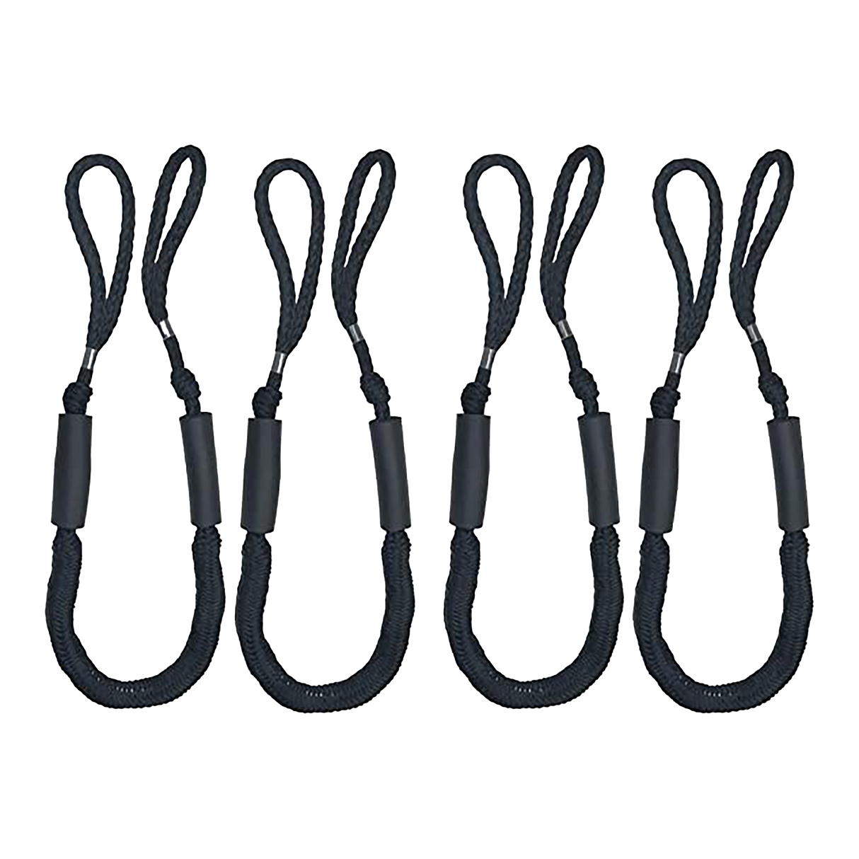 4 Pack Marine Bungee Dock Line Boat Mooring Rope Anchor Cord Stretch