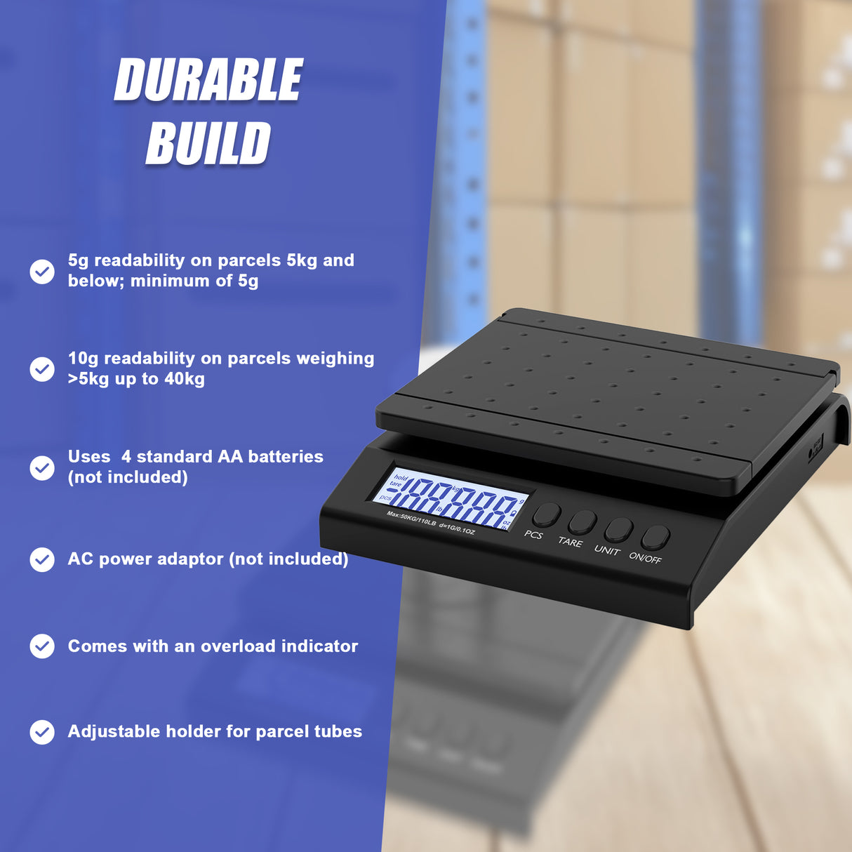 Digital Scale 40kg Letter Postal Postage Parcel Weighing Scales