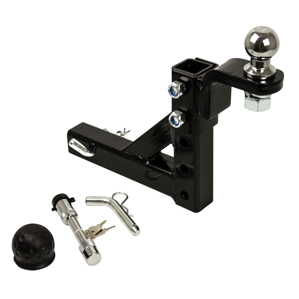 Adjustable Tow Bar Tongue Hitch 50mm Ball Drop for Trailer Caravan