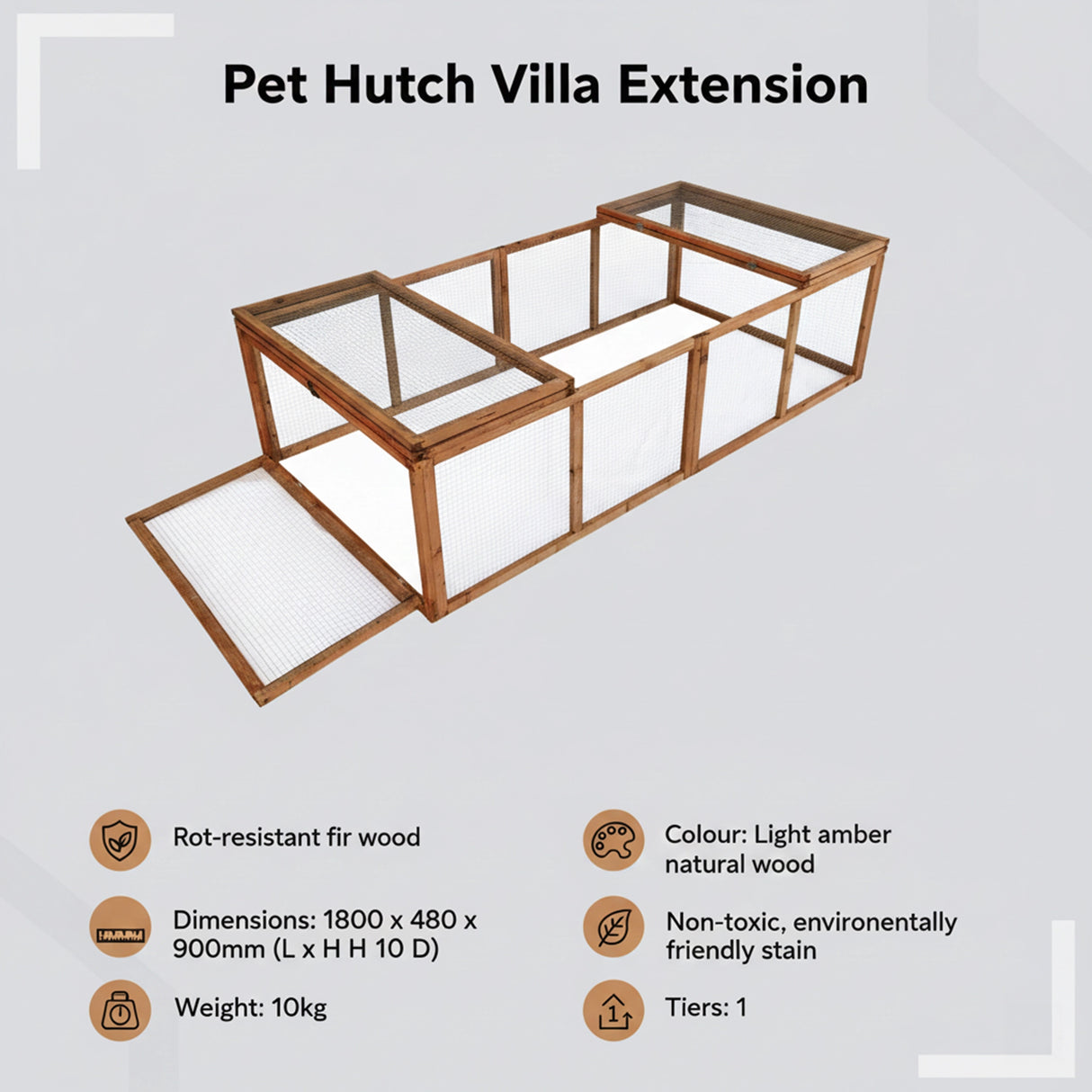 Chicken coop LARGE Run Guinea Pig Cage Villa Extension Rabbit hutch house pen