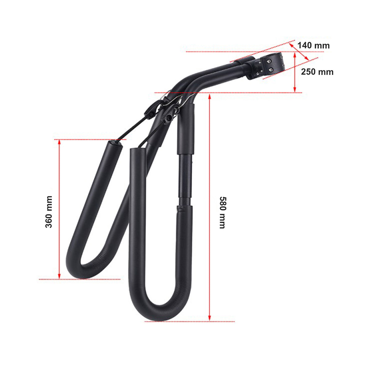 Adjustable Surfboard Skimboard Bicycle Rack Carrier