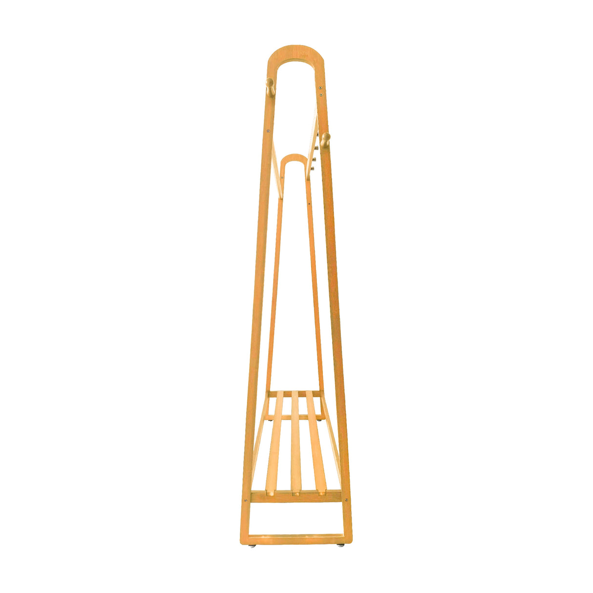 Wood 160x100cm Clothes Rack Slim Stylish Space Saving