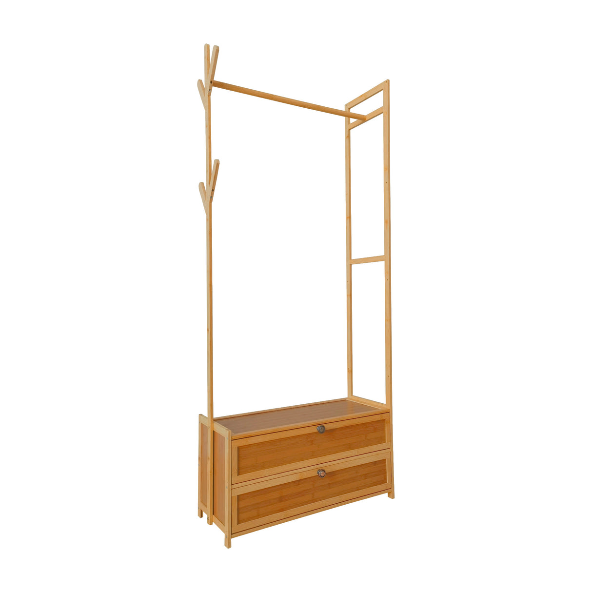 165x70cm Clothes Rack Stand Storage Shelves Modern Coat Tree