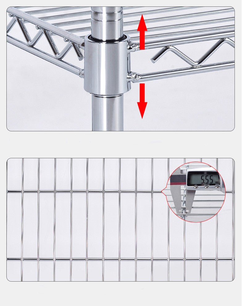 Modular Wire Storage Shelf 1500 x 350 x 1800mm Steel Shelving
