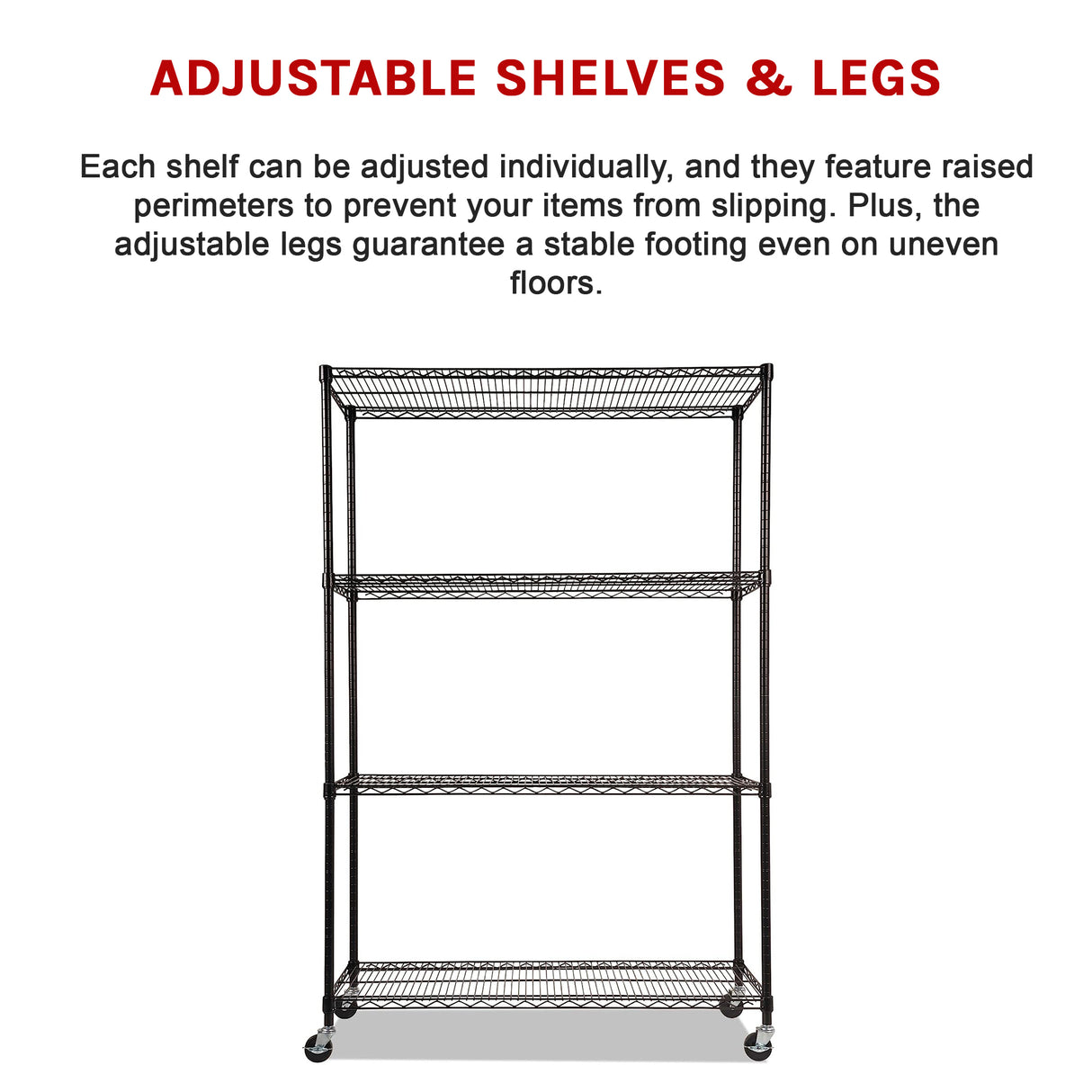 Modular Wire Storage Shelf 1500 x 350 x 1800mm Steel Shelving