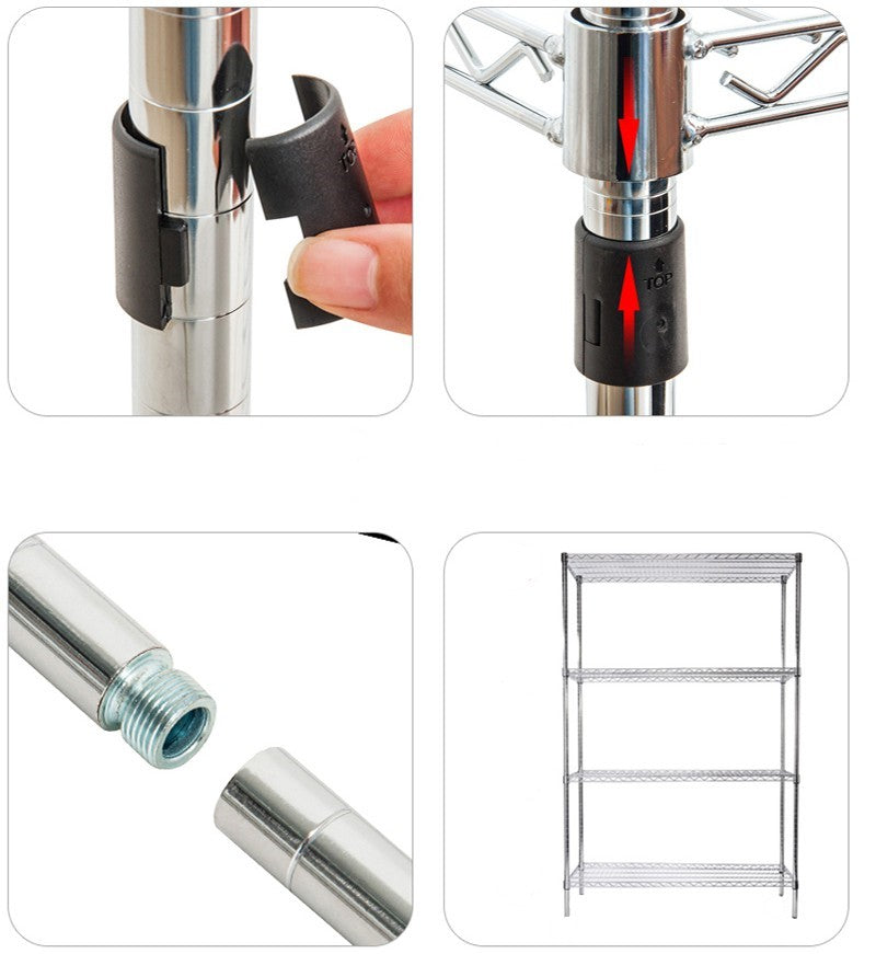 Modular Wire Storage Shelf 900 x 450 x 1800mm Steel Shelving
