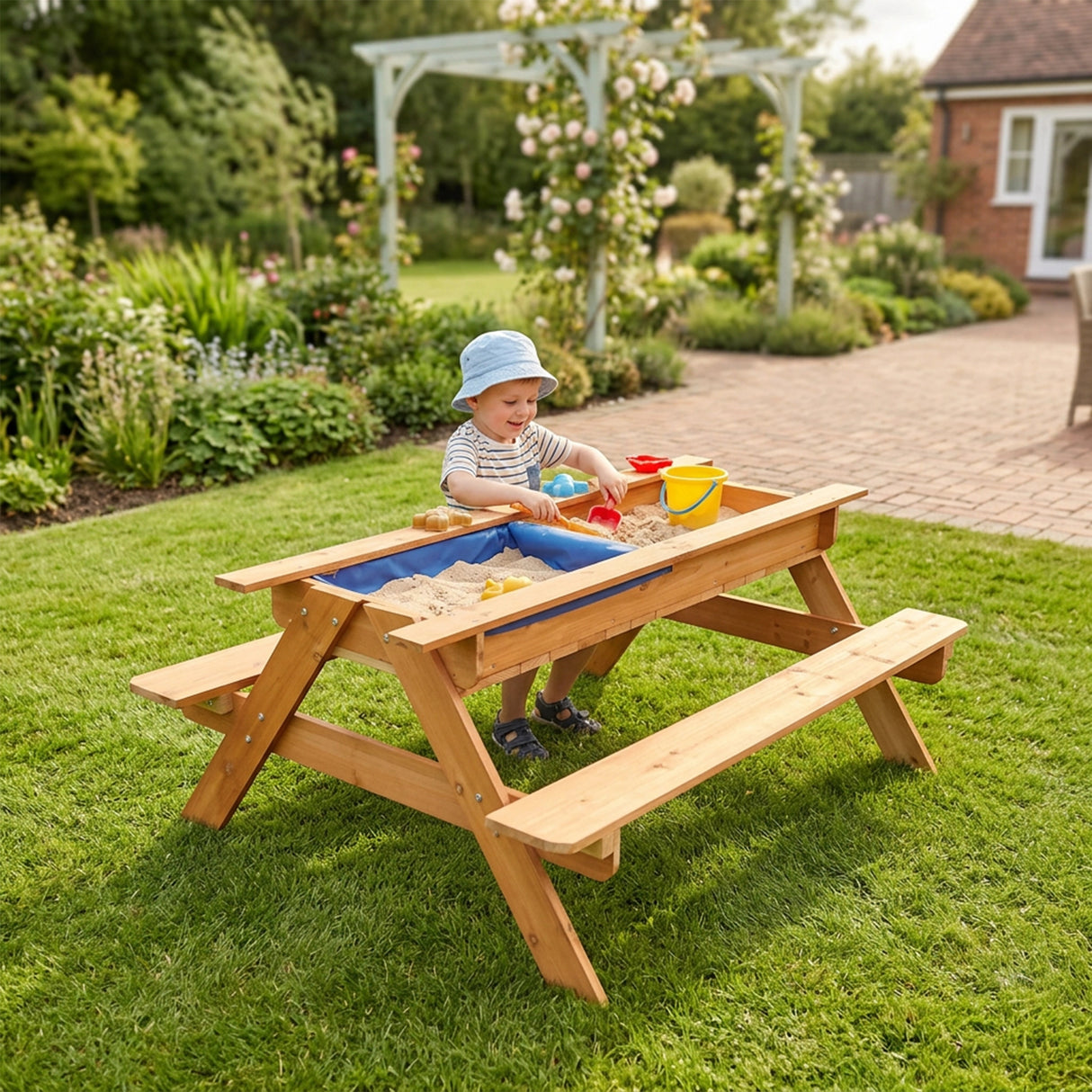 Sand & Water Wooden Picnic Table