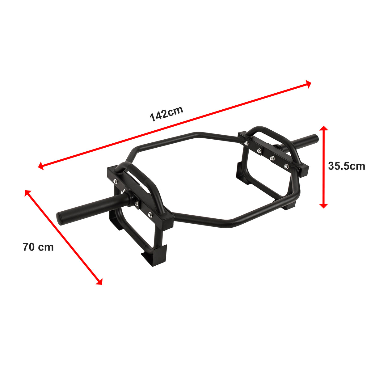 Barbell Olympic Trap Bar Hex Shrug Deadlift