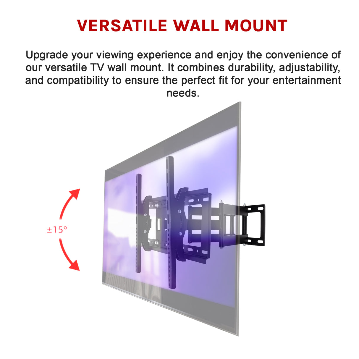 TV Bracket Wall Mount 32-70in Full Motion Swivel LCD LED
