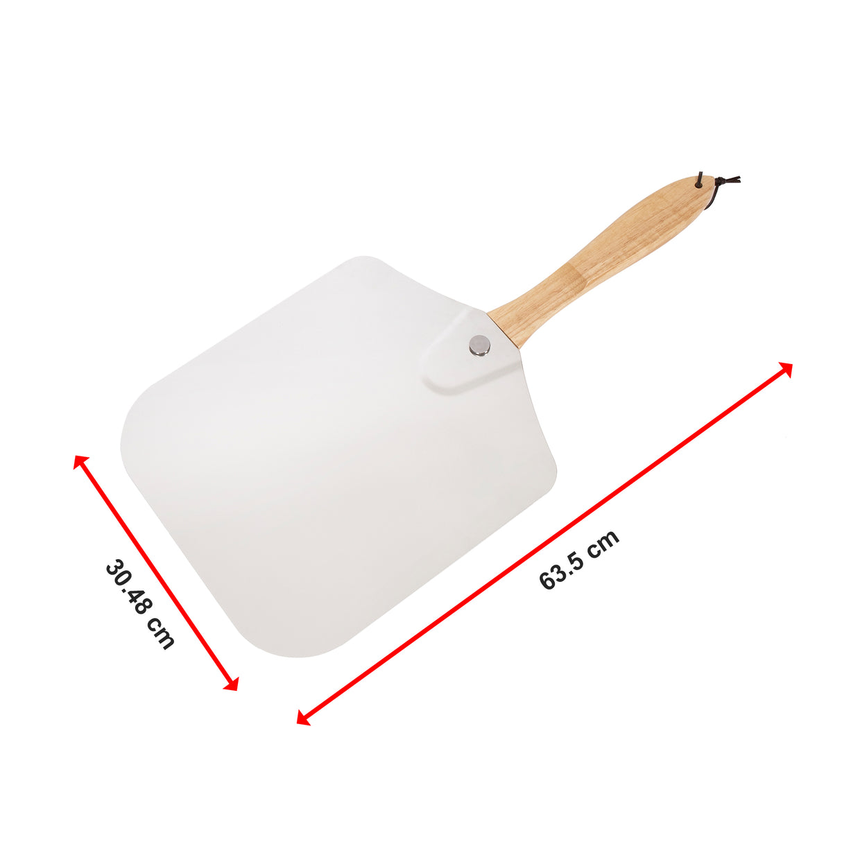 Metal Pizza Peel with Foldable Wood Handle