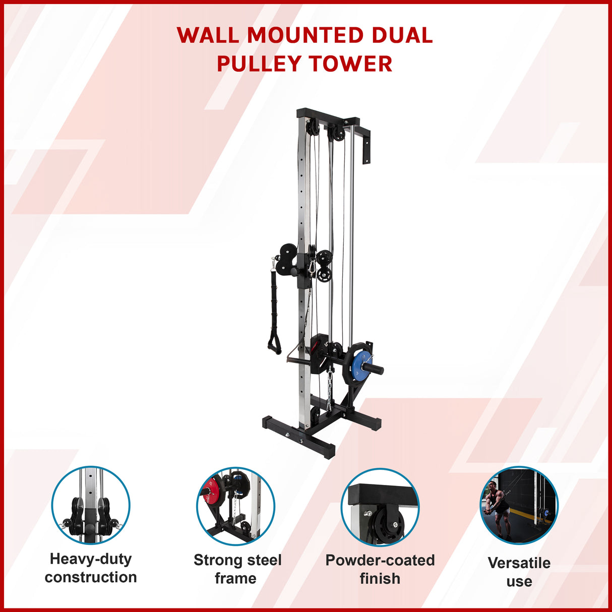 Wall Mounted Dual Pulley Tower