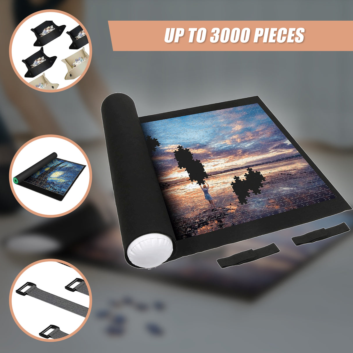 Jumbo Portable Puzzle Accessories Jigsaw Boards, Sorters, Mats