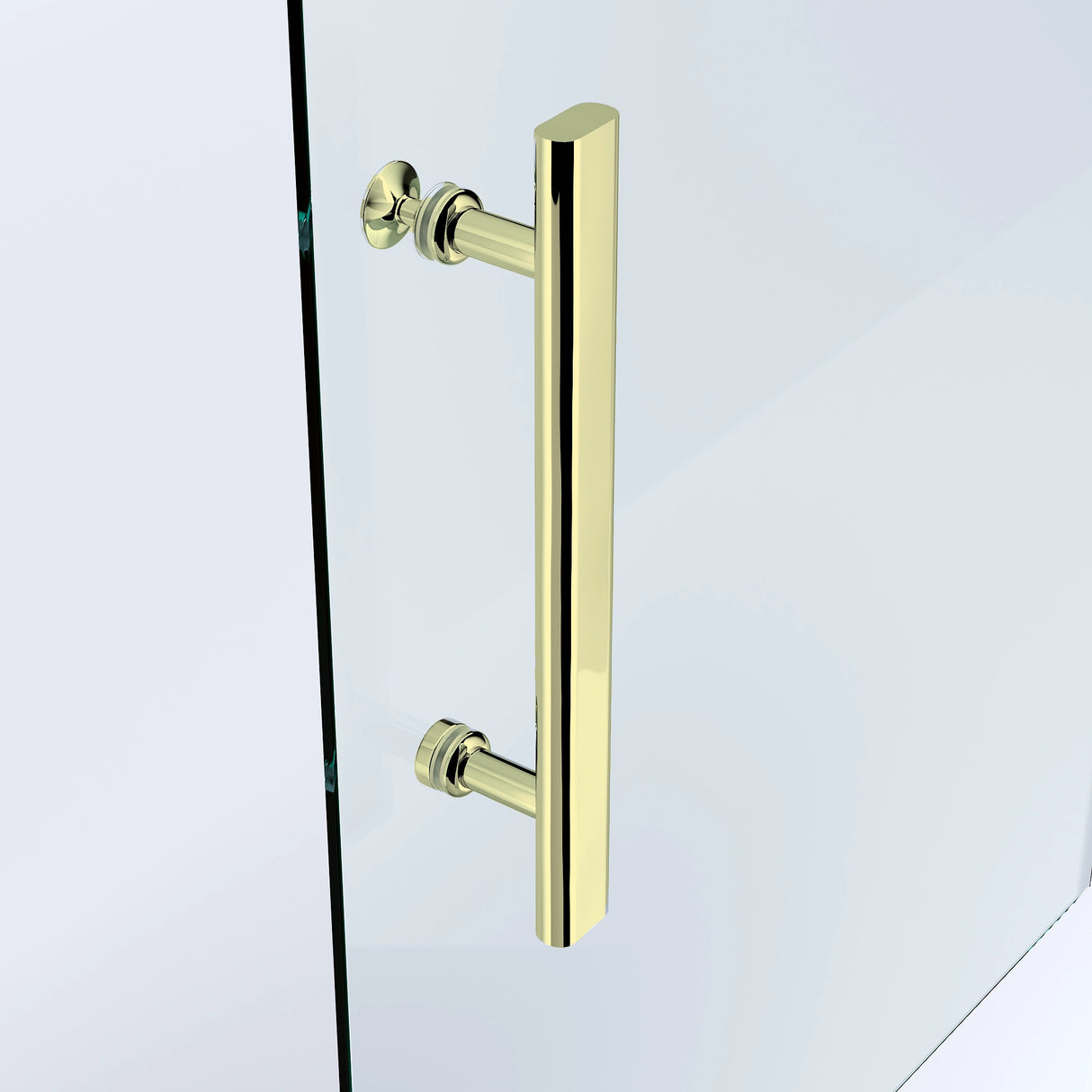 Adjustable 1000x1000mm Double Sliding Door Glass Shower Screen in Gold