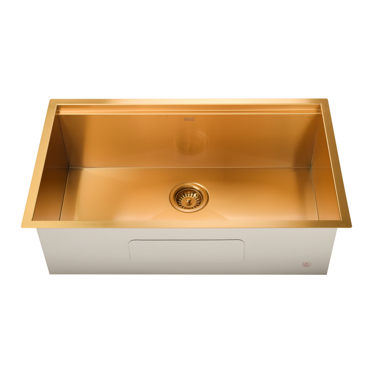 BRIENZ 32-inch Nano Workstation Ledge Undermount 16 Gauge Sand-finished Kitchen Sink Single Bowl
