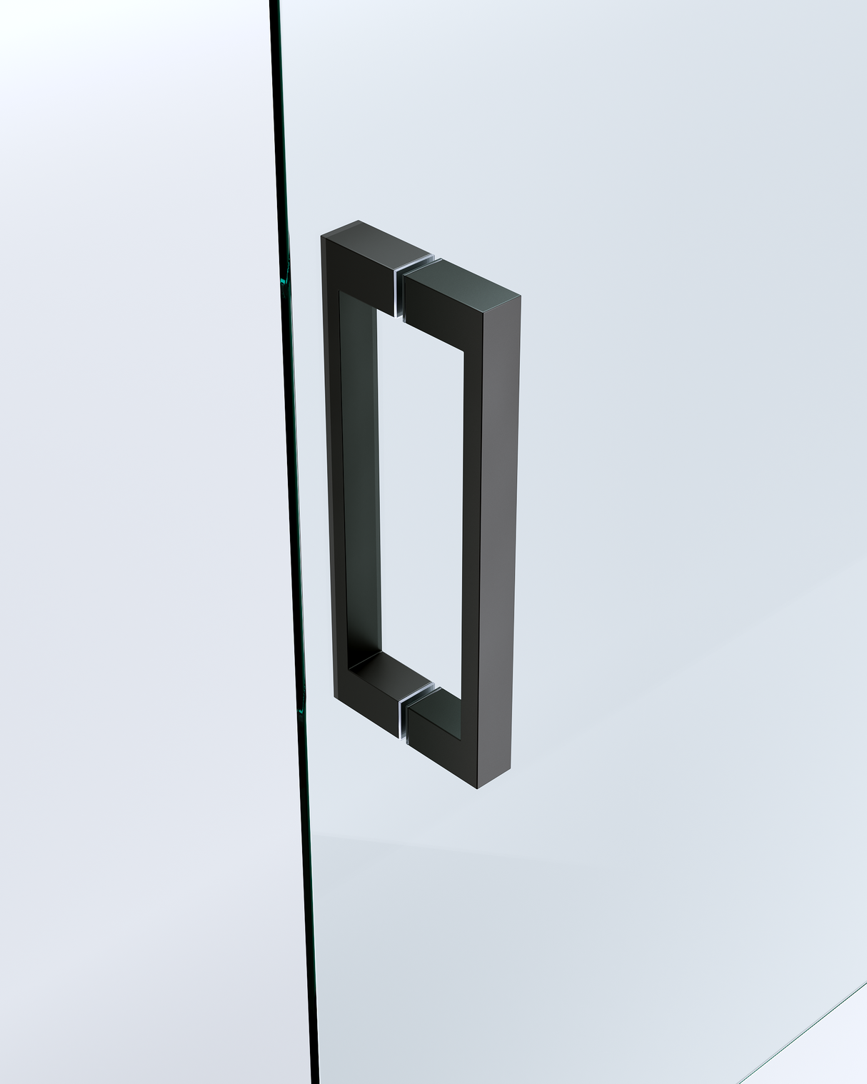 150mm Adjustable (2000x920mm) Single Door Corner Sliding Glass Shower Screen in Black