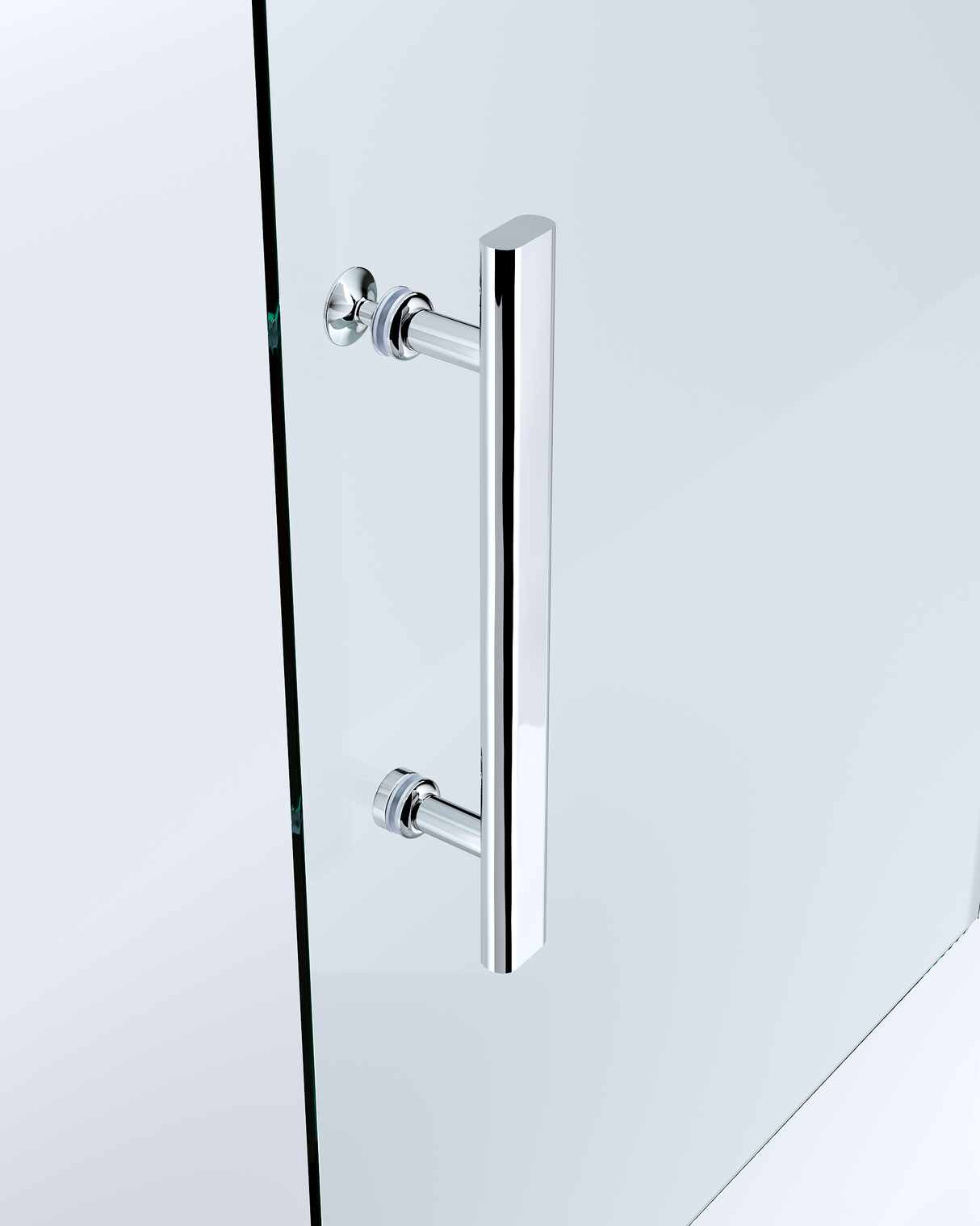 170-185cm Adjustable Wall to Wall Sliding Glass Shower Door in Chrome