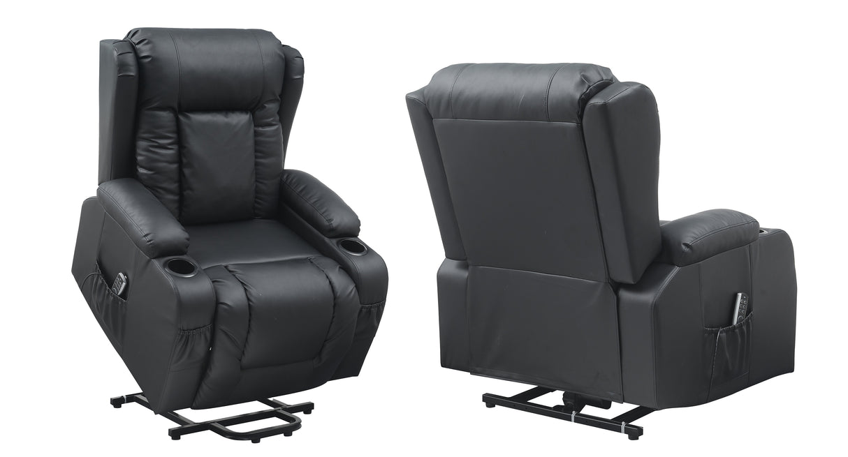 Lift Heated Leather Recliner Electric Massage Chair with USB port