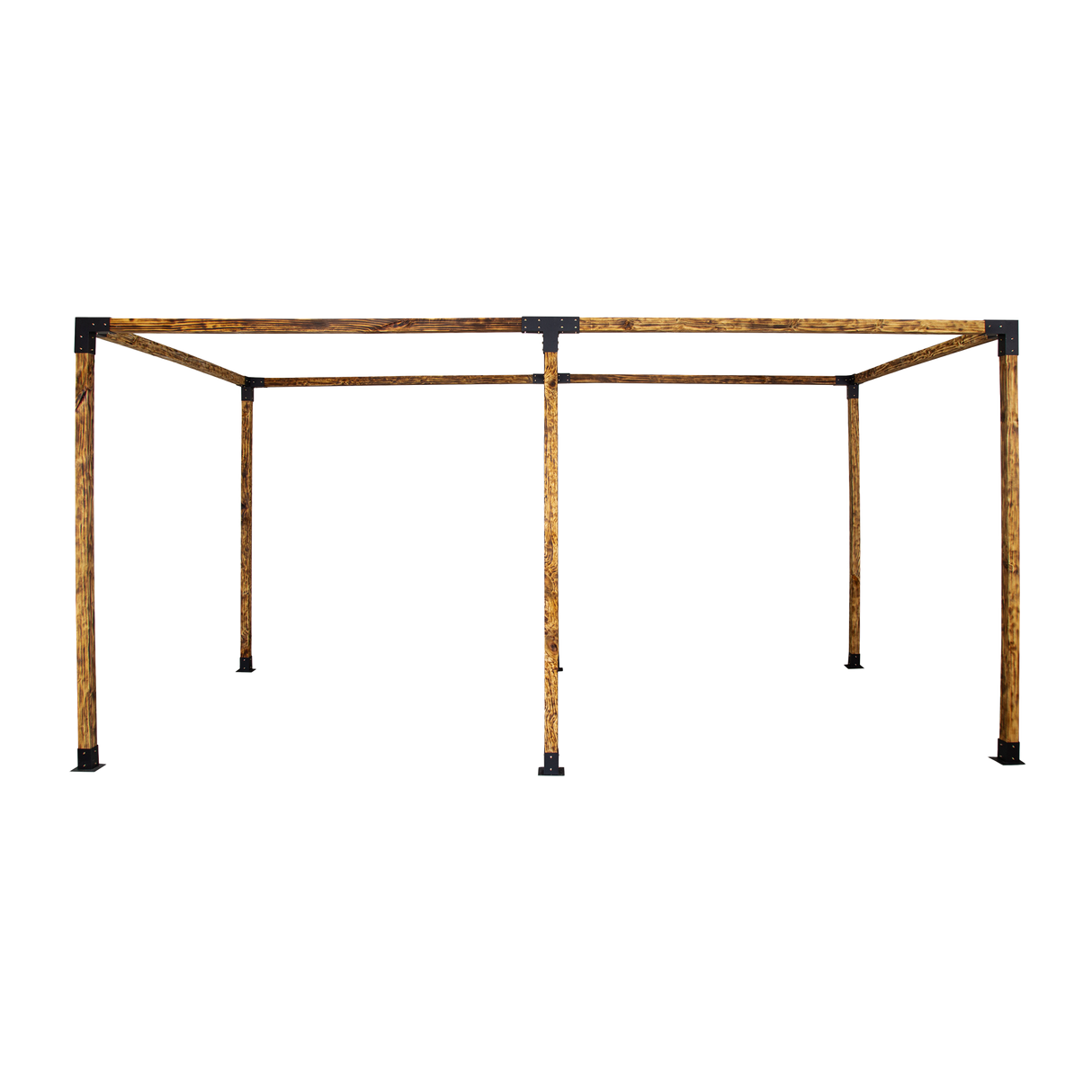 Roof Pergola Gazebo Shed Matte Black Steel Brackets DIY Kits