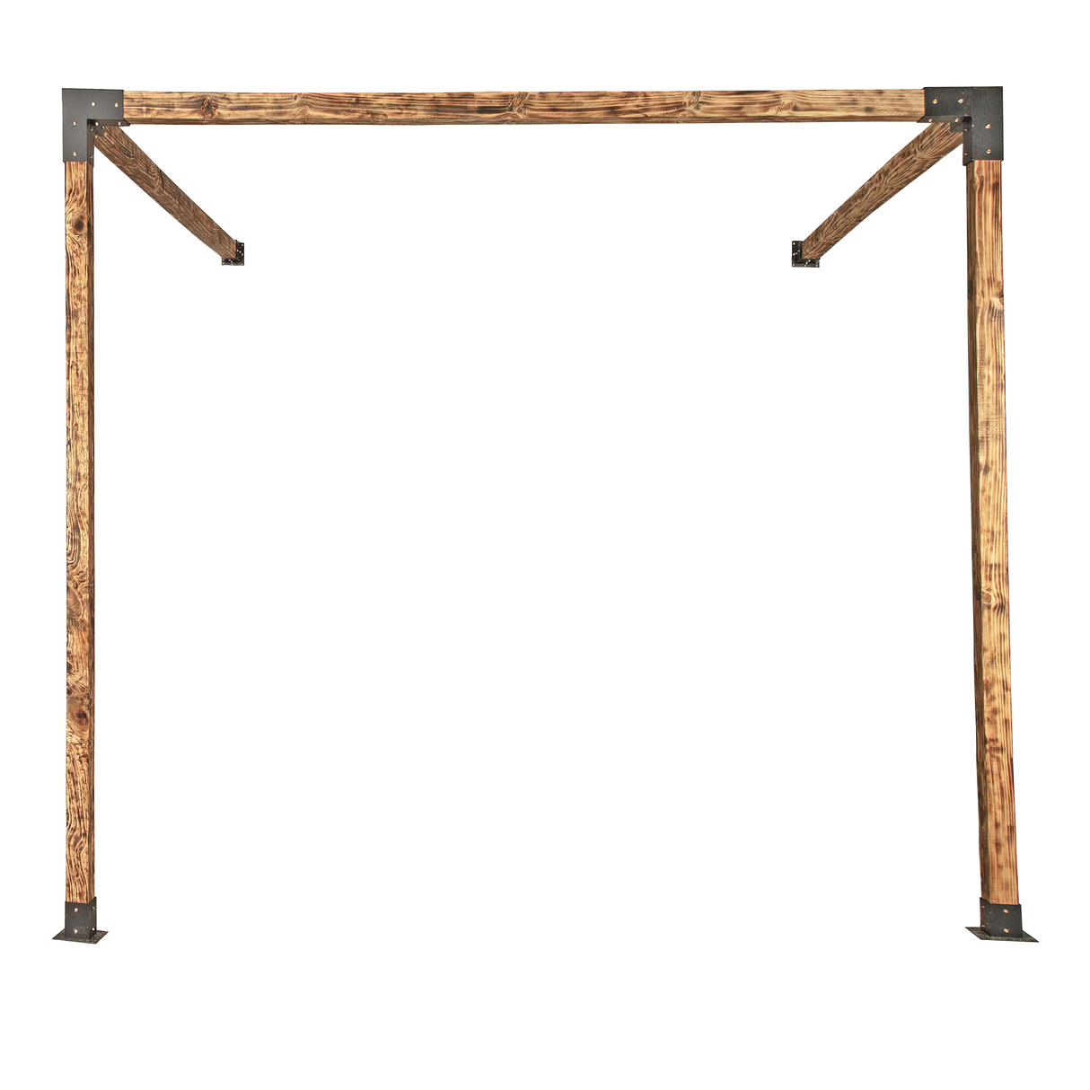 Roof Pergola Gazebo Shed Matte Black Steel Brackets DIY Kits