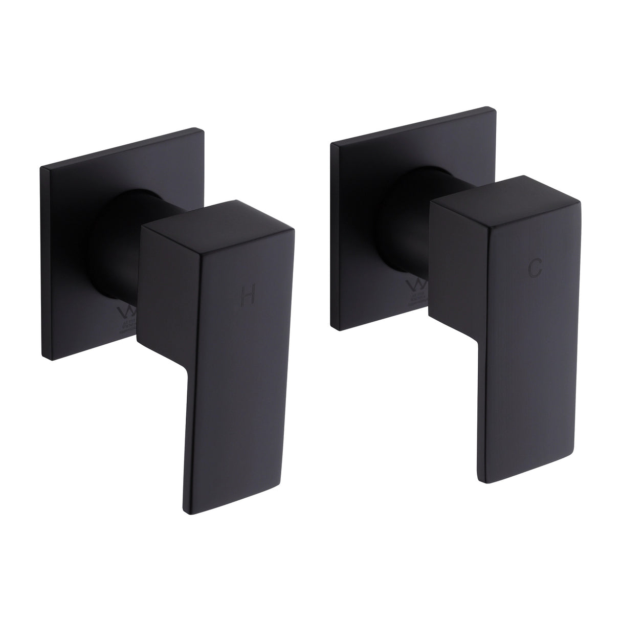 Bathroom Shower Bath Hot and Cold Square Mixer WATERMARK Certified in Black