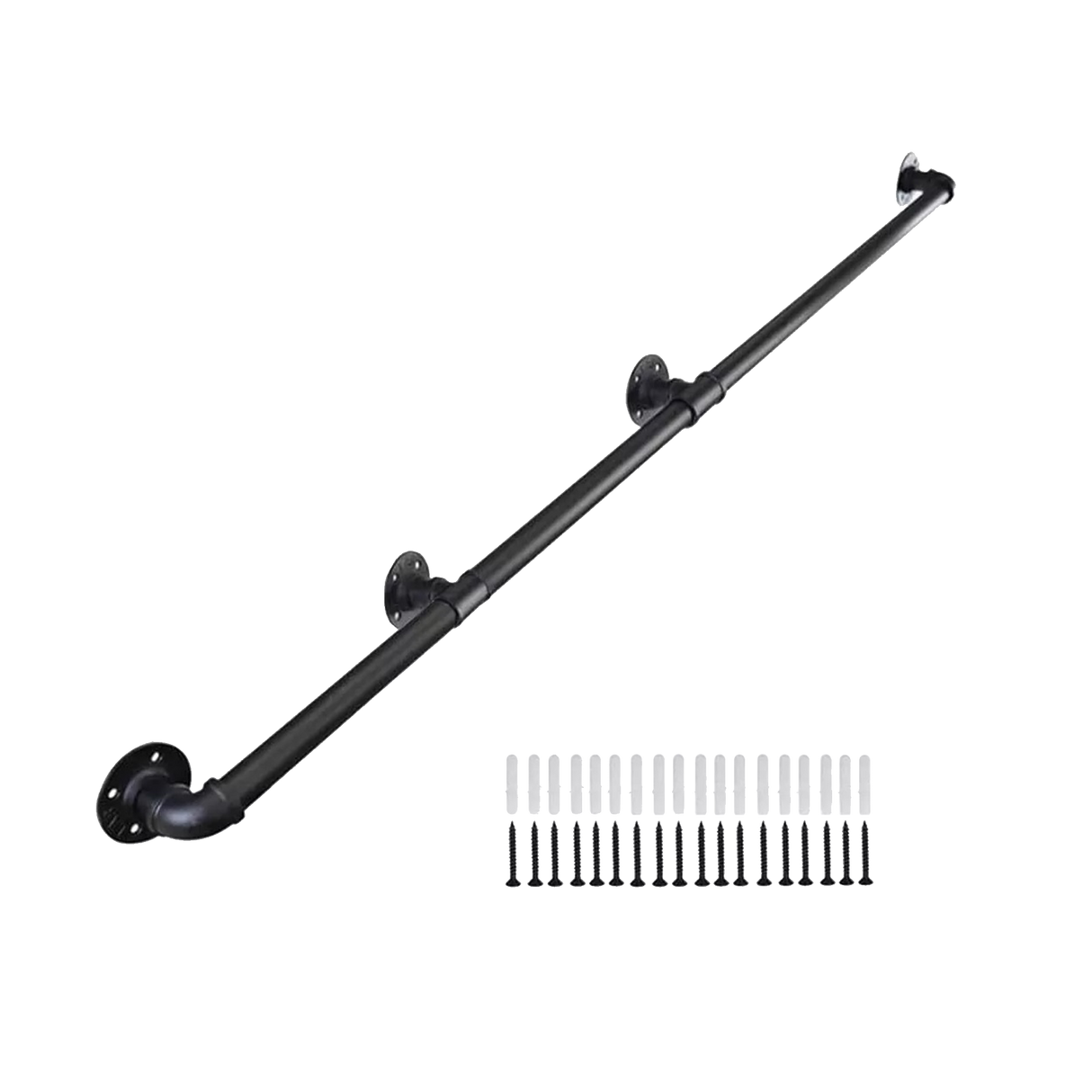 3m Handrail Stair Rail Grab Balustrade Staircase Banister + Installation Kit