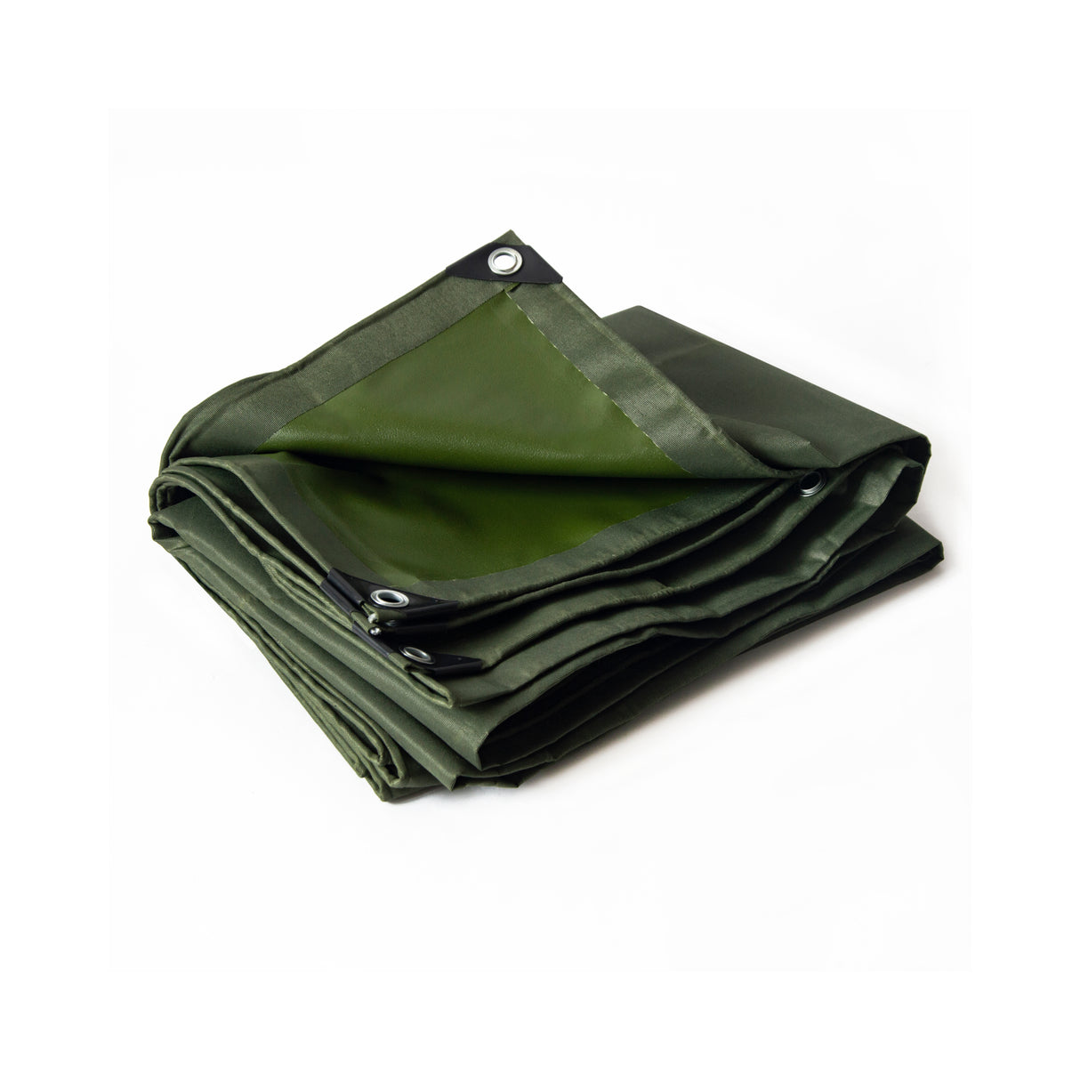 2m x 3m Army Tarp Heavy Duty 400GSM Tarpaulin Canvas Cover Waterproof Sun Blocked