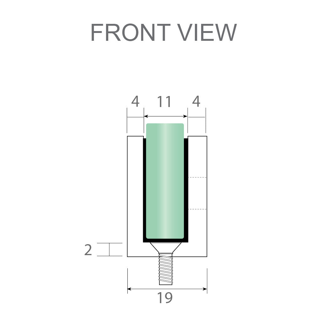110cm Wall-to-Wall Frameless Shower Screen – Black U-Brackets with SS Hinges & Square Double Pull Handle