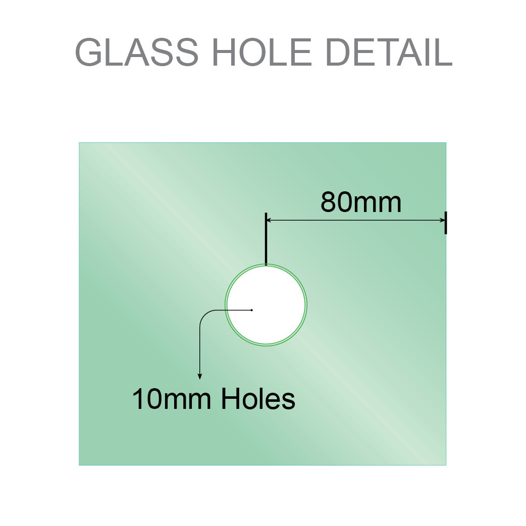 120cm Frameless Wall-to-Wall Shower Screen with Gold U-Brackets and Floor U-Bracket, Brass Hinges & Square Knob Handle