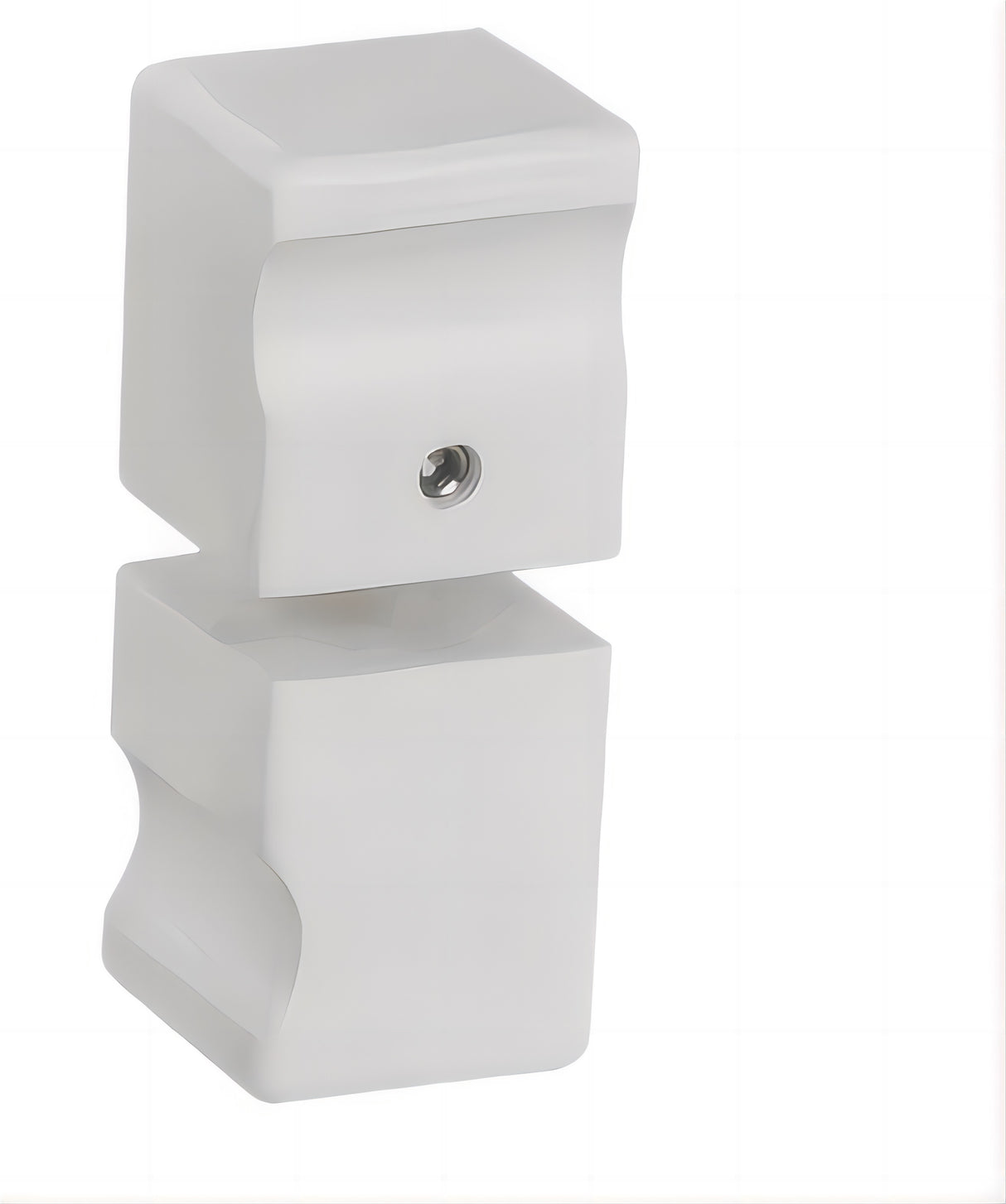 110x70cm Corner Frameless Shower Screen with White U-Brackets and Floor U-Bracket and SS Hinges, Square Knob Handle