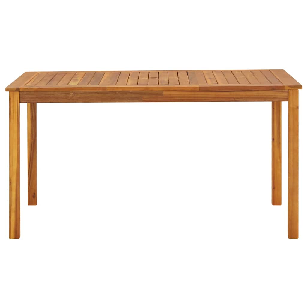 Garden Table 140x80x74 cm Solid Acacia Wood